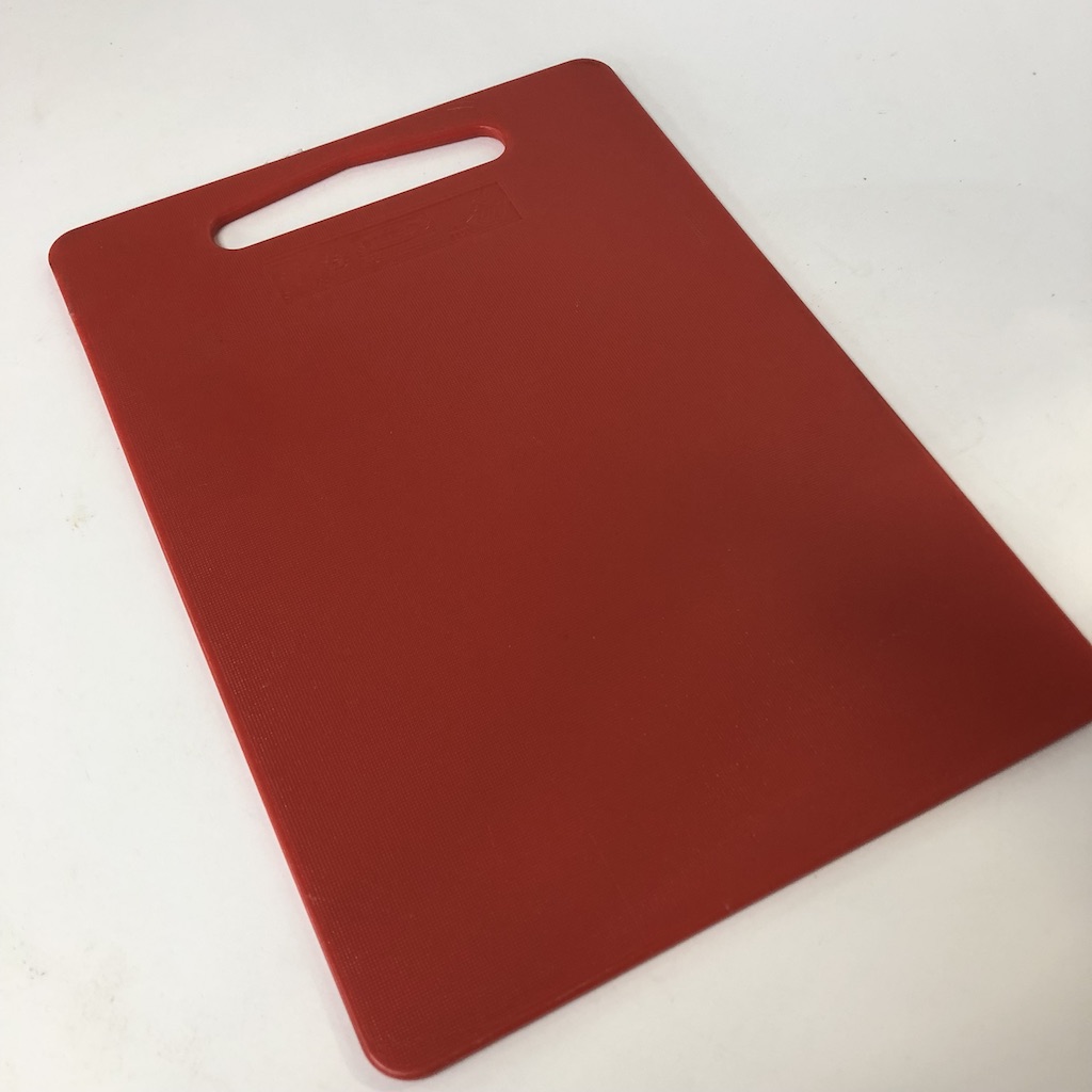 CHOPPING BOARD, Red Plastic